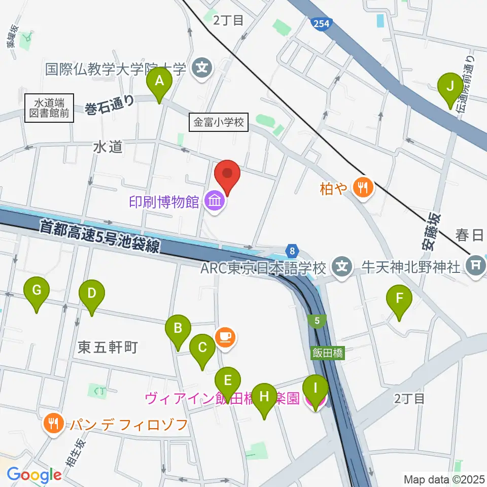 トッパンホール周辺のホテル一覧地図