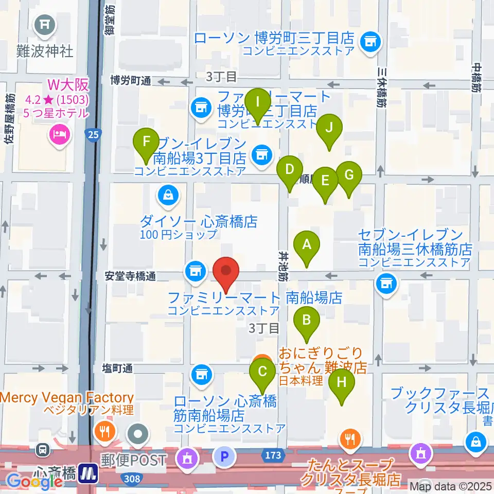 IMIボイストレーニング・ボーカルスクール大阪校周辺のホテル一覧地図