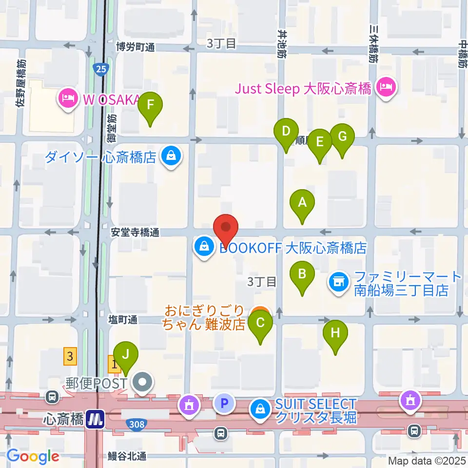 IMIボイストレーニング・ボーカルスクール大阪校周辺のホテル一覧地図