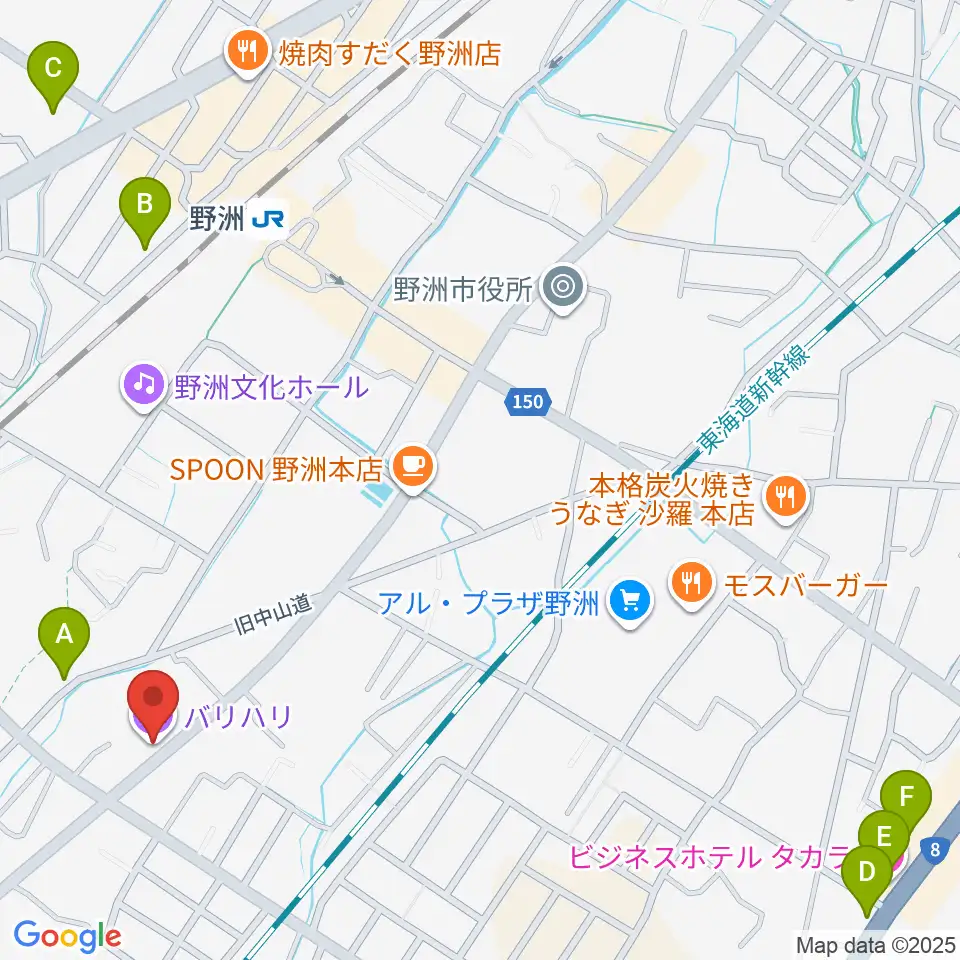 滋賀バリハリ周辺のホテル一覧地図