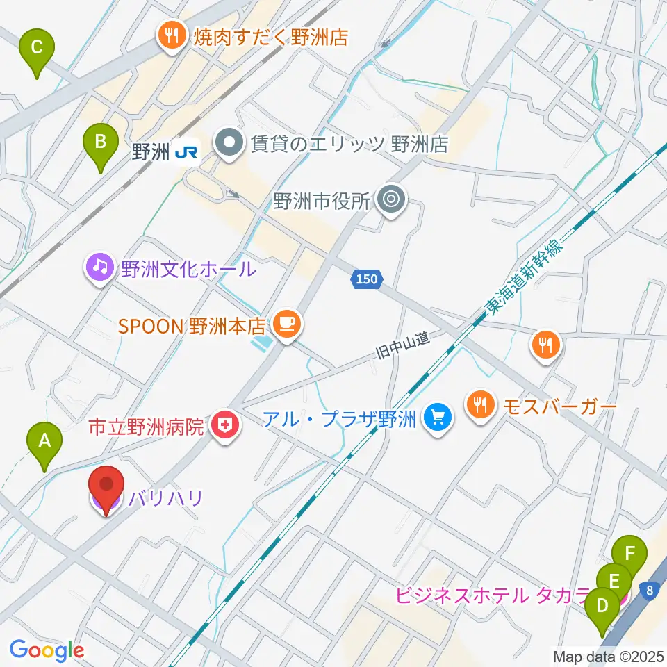 滋賀バリハリ周辺のホテル一覧地図