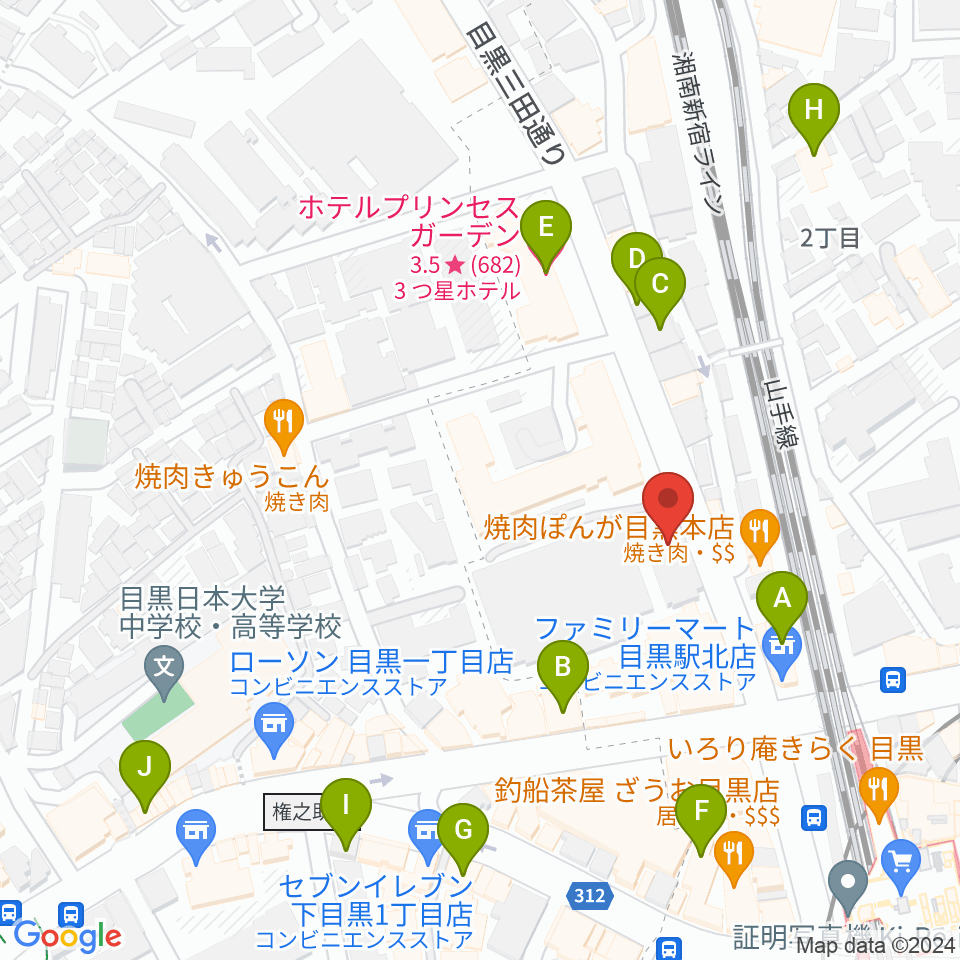 弦楽器専門店シレーナ周辺のホテル一覧地図