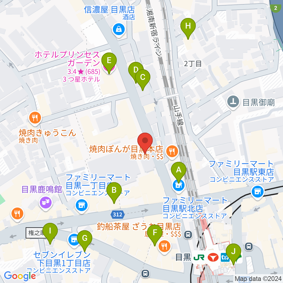 弦楽器専門店シレーナ周辺のホテル一覧地図