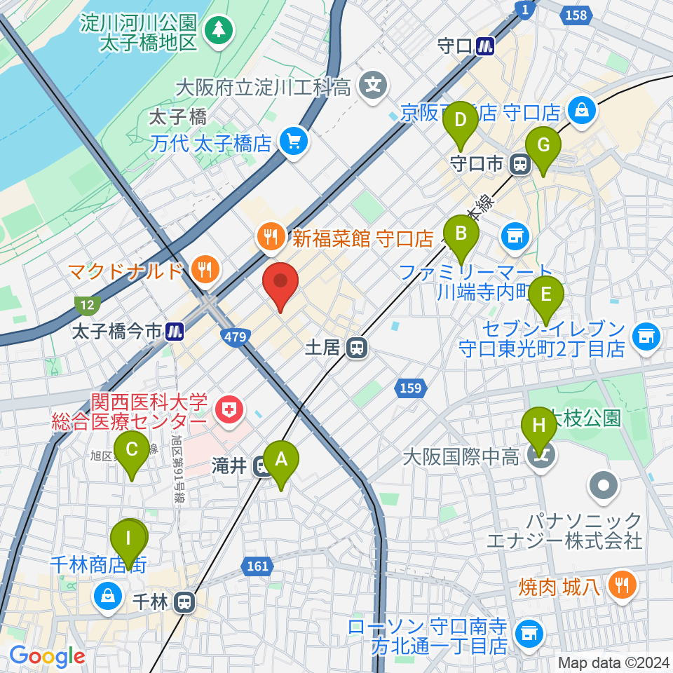 Studio Orque周辺のホテル一覧地図