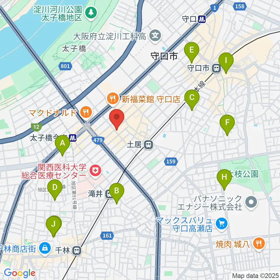 Studio Orque周辺のホテル一覧地図