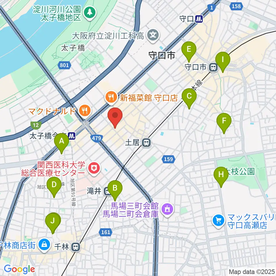 Studio Orque周辺のホテル一覧地図