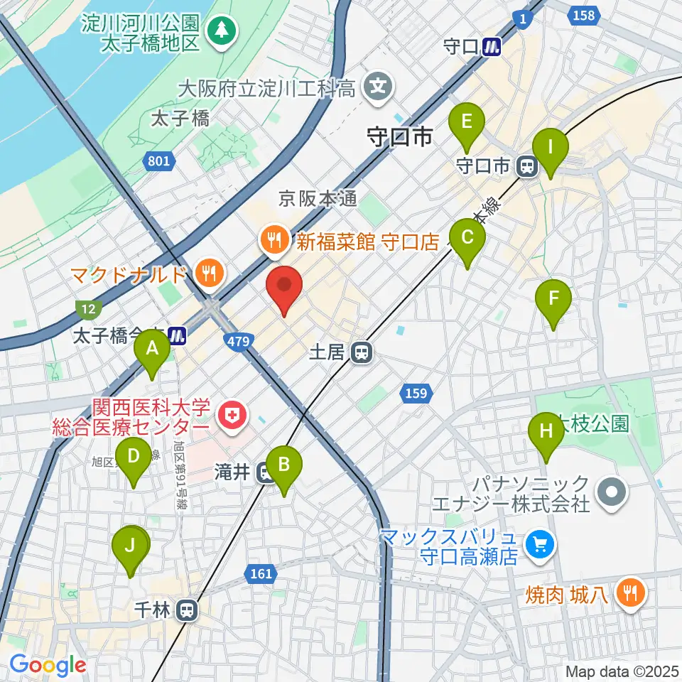 Studio Orque周辺のホテル一覧地図