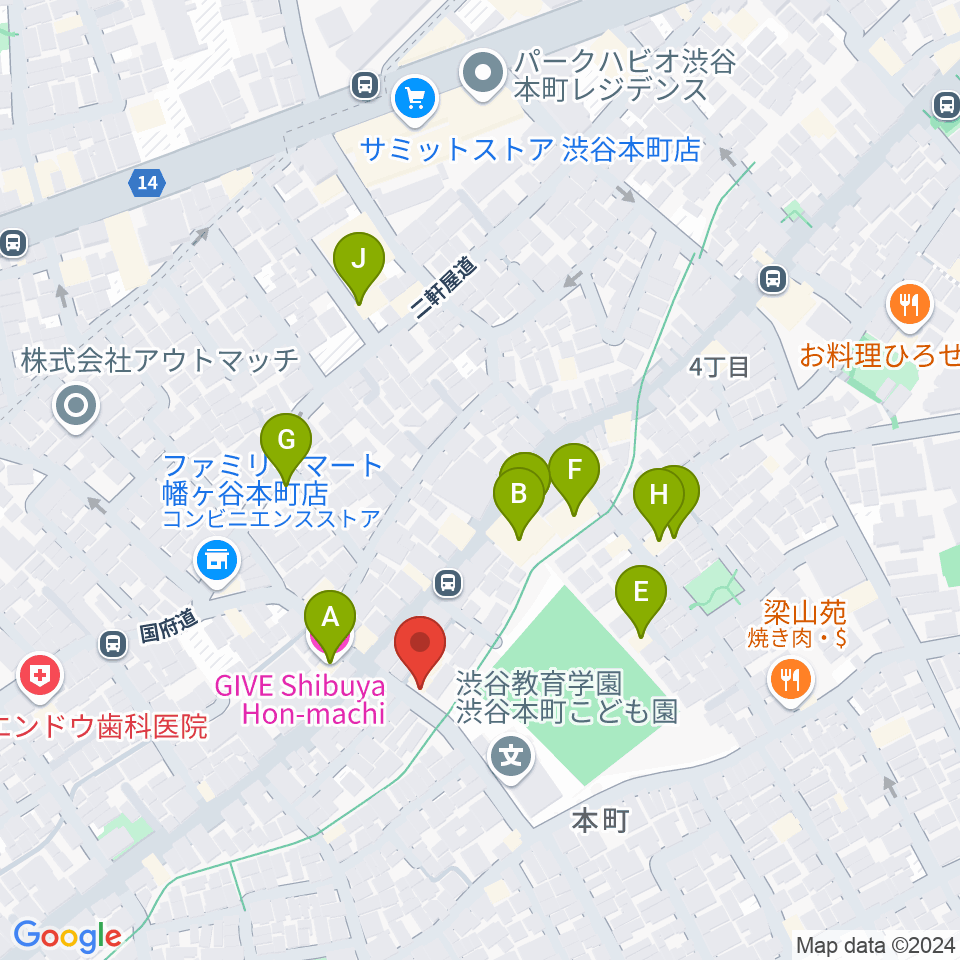 ライズワン周辺のホテル一覧地図