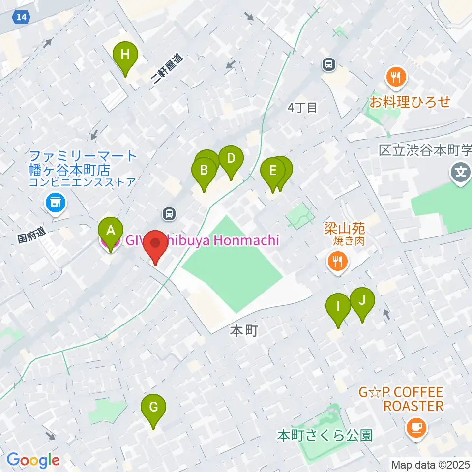 ライズワン周辺のホテル一覧地図