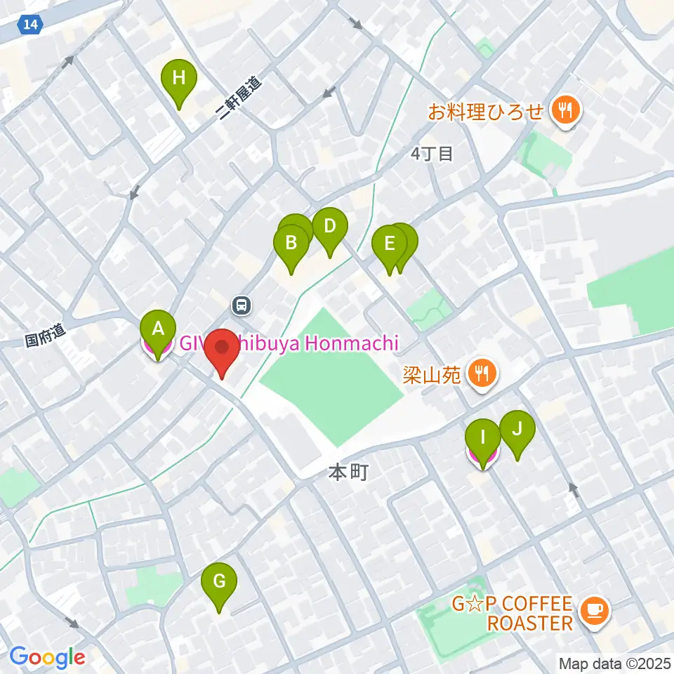 ライズワン周辺のホテル一覧地図