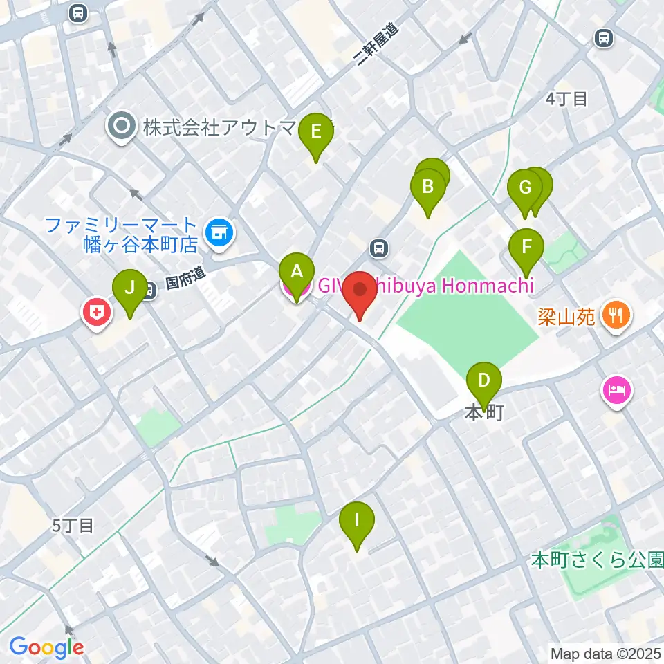ライズワン周辺のホテル一覧地図