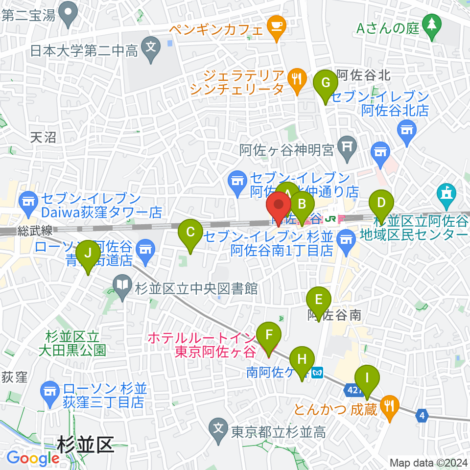 ONE VIBES周辺のホテル一覧地図