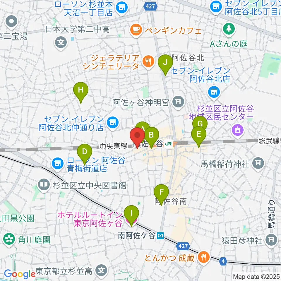 ONE VIBES周辺のホテル一覧地図