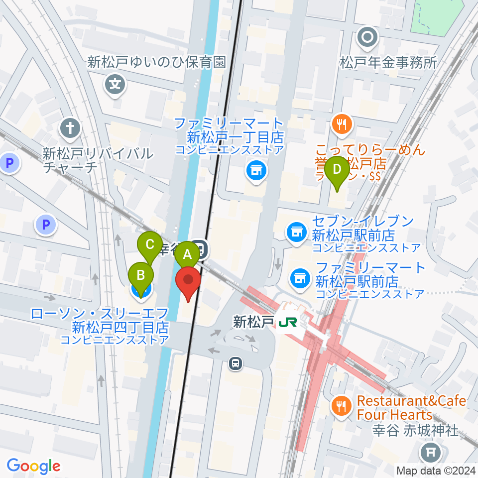 新松戸FIREBIRD周辺のホテル一覧地図