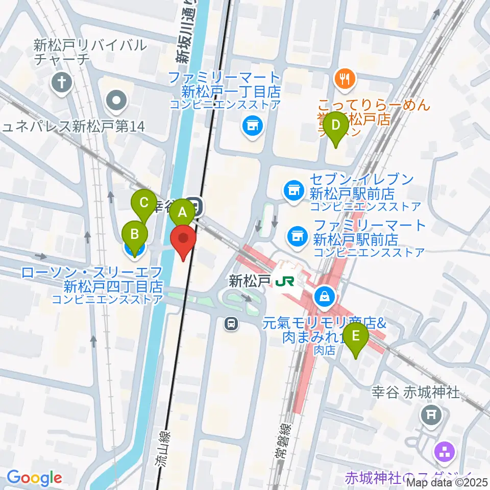 新松戸FIREBIRD周辺のホテル一覧地図