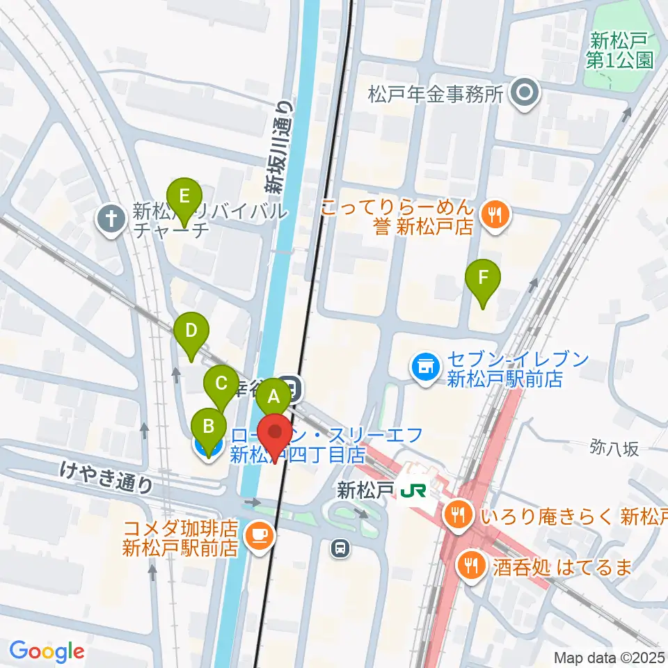 新松戸FIREBIRD周辺のホテル一覧地図