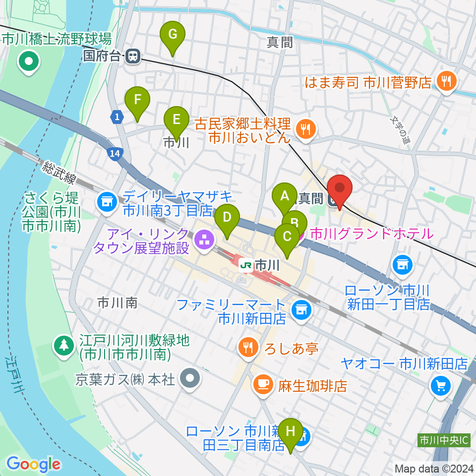 アルマナックハウス周辺のホテル一覧地図