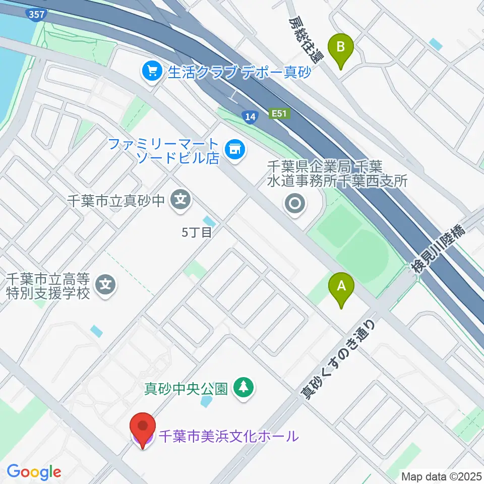 千葉市美浜文化ホール周辺のホテル一覧地図