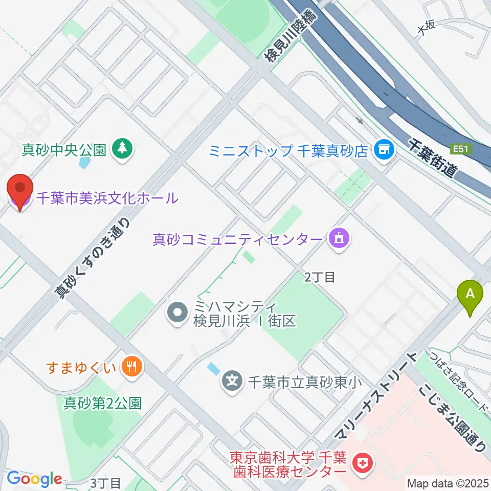 千葉市美浜文化ホール周辺のホテル一覧地図