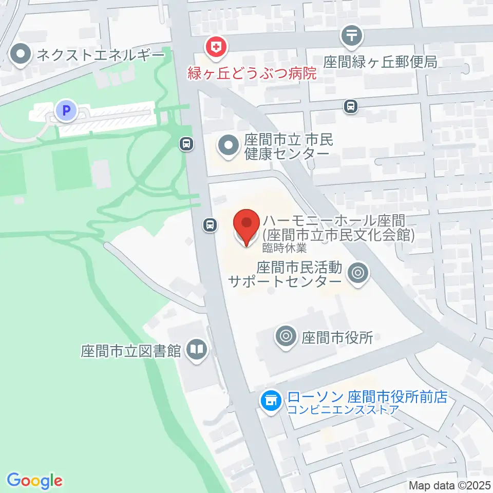 ハーモニーホール座間周辺のホテル一覧地図