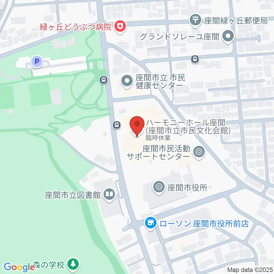 ハーモニーホール座間周辺のホテル一覧地図