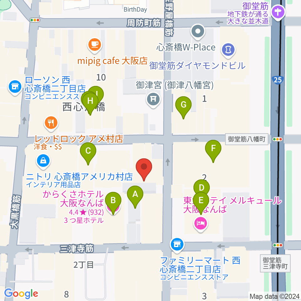 Bar菩南座（ぼなんざ）周辺のホテル一覧地図