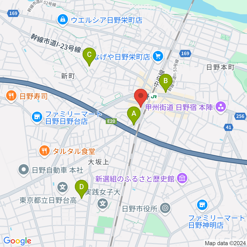 SoulK周辺のホテル一覧地図