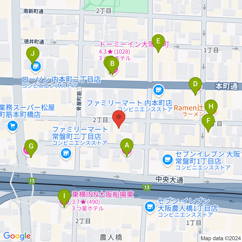 Hit Studio TANIYON周辺のホテル一覧地図