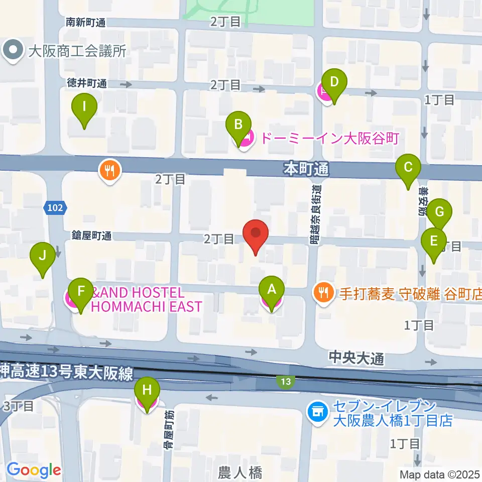 Hit Studio TANIYON周辺のホテル一覧地図