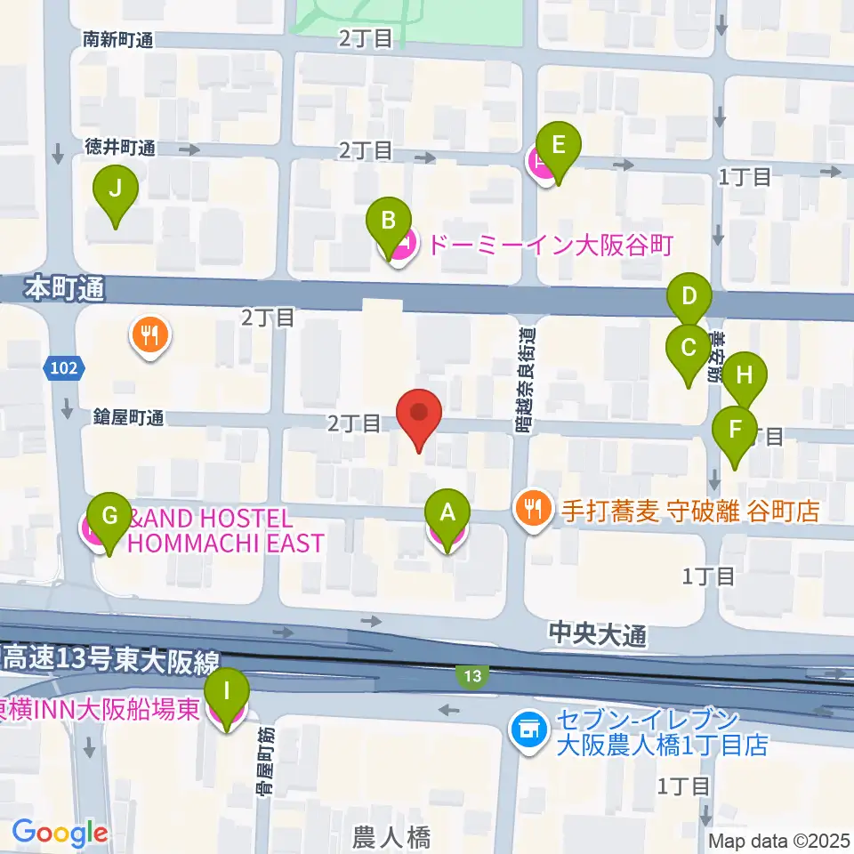 Hit Studio TANIYON周辺のホテル一覧地図