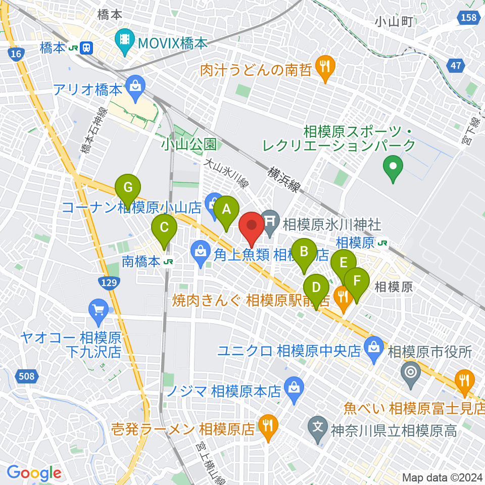 ベルベットルームスタジオ周辺のホテル一覧地図