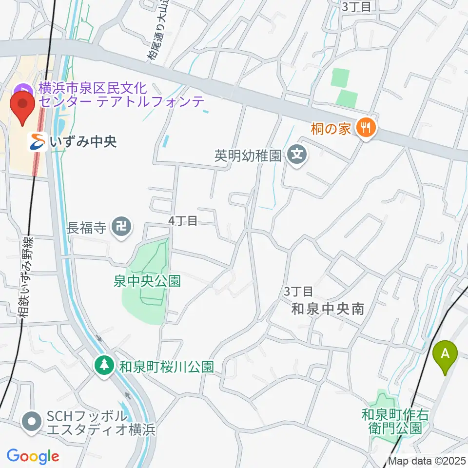 横浜市泉区民文化センター テアトルフォンテ周辺のホテル一覧地図