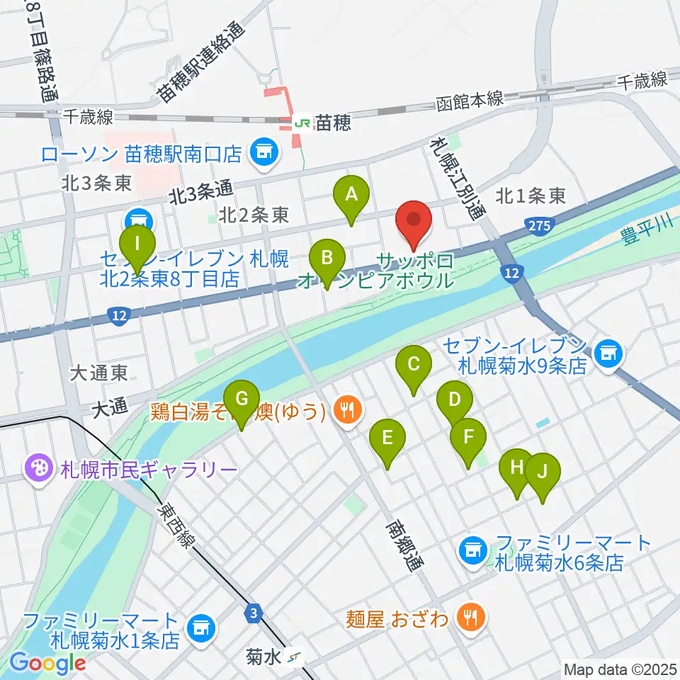 スタジオマグナム周辺のホテル一覧地図
