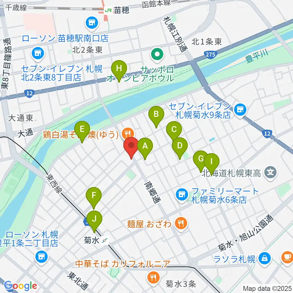STUDIO BLUE-DUN周辺のホテル一覧地図