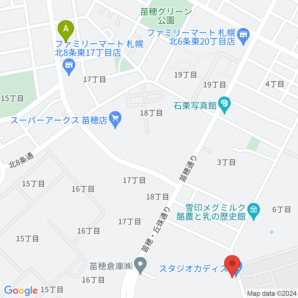 スタジオカディス周辺のホテル一覧地図