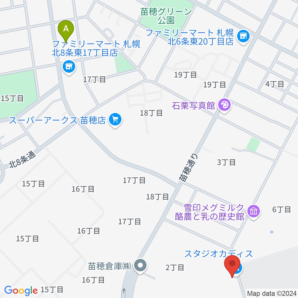 スタジオカディス周辺のホテル一覧地図