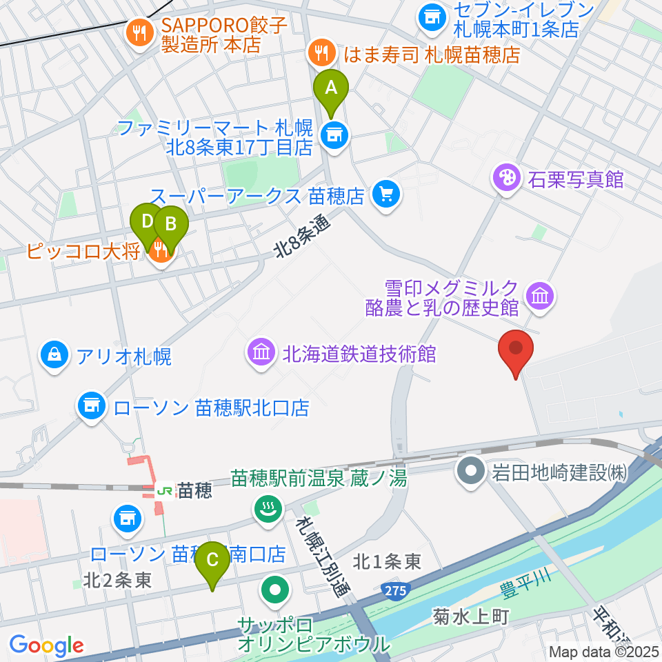 スタジオカディス周辺のホテル一覧地図