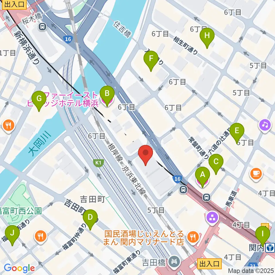 R's TRIBECA周辺のホテル一覧地図