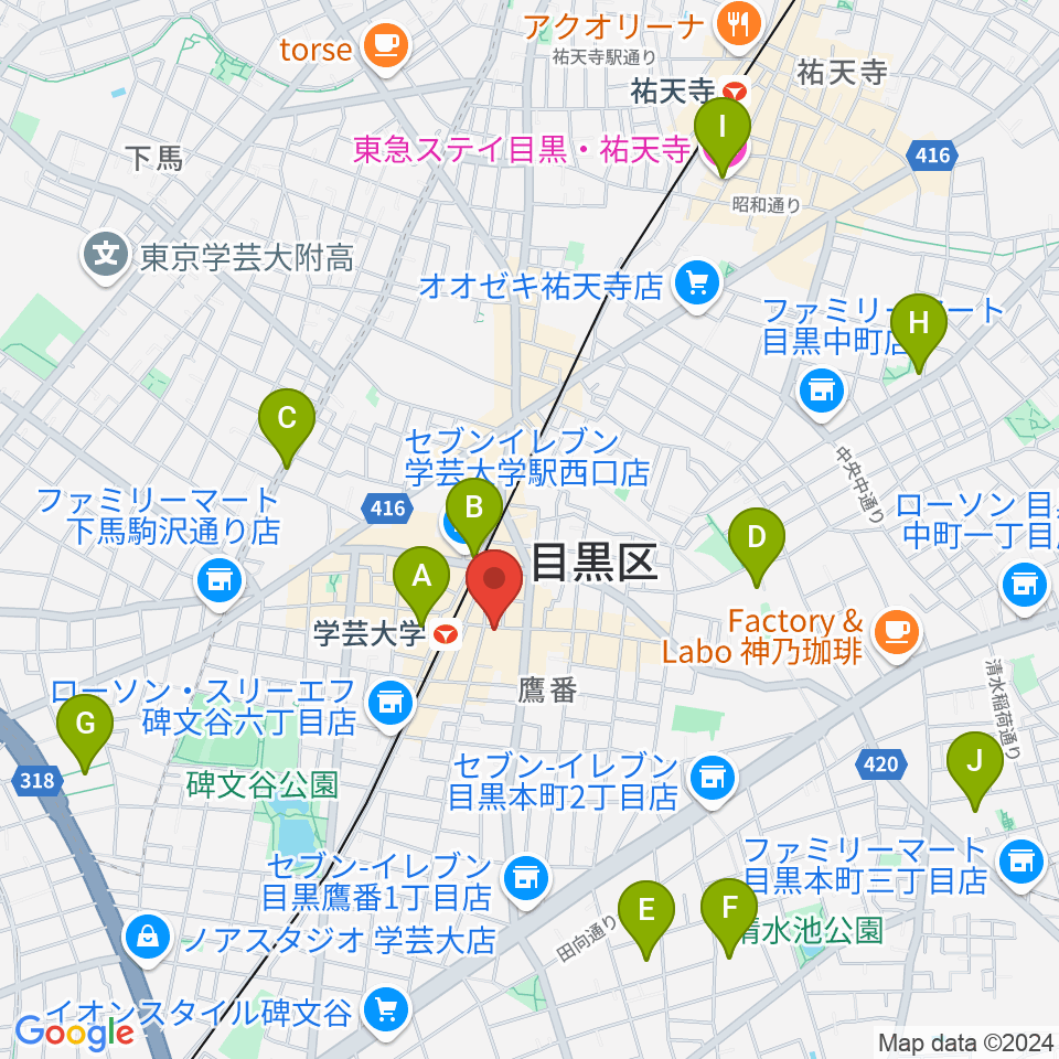 珈琲美学周辺のホテル一覧地図