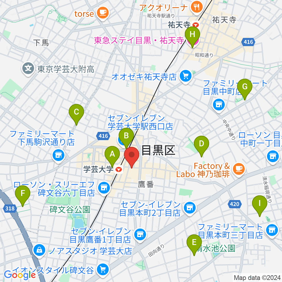 珈琲美学周辺のホテル一覧地図