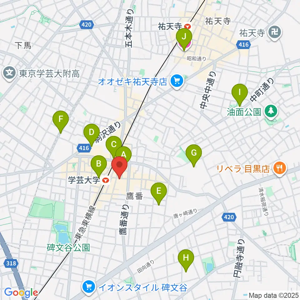 珈琲美学周辺のホテル一覧地図