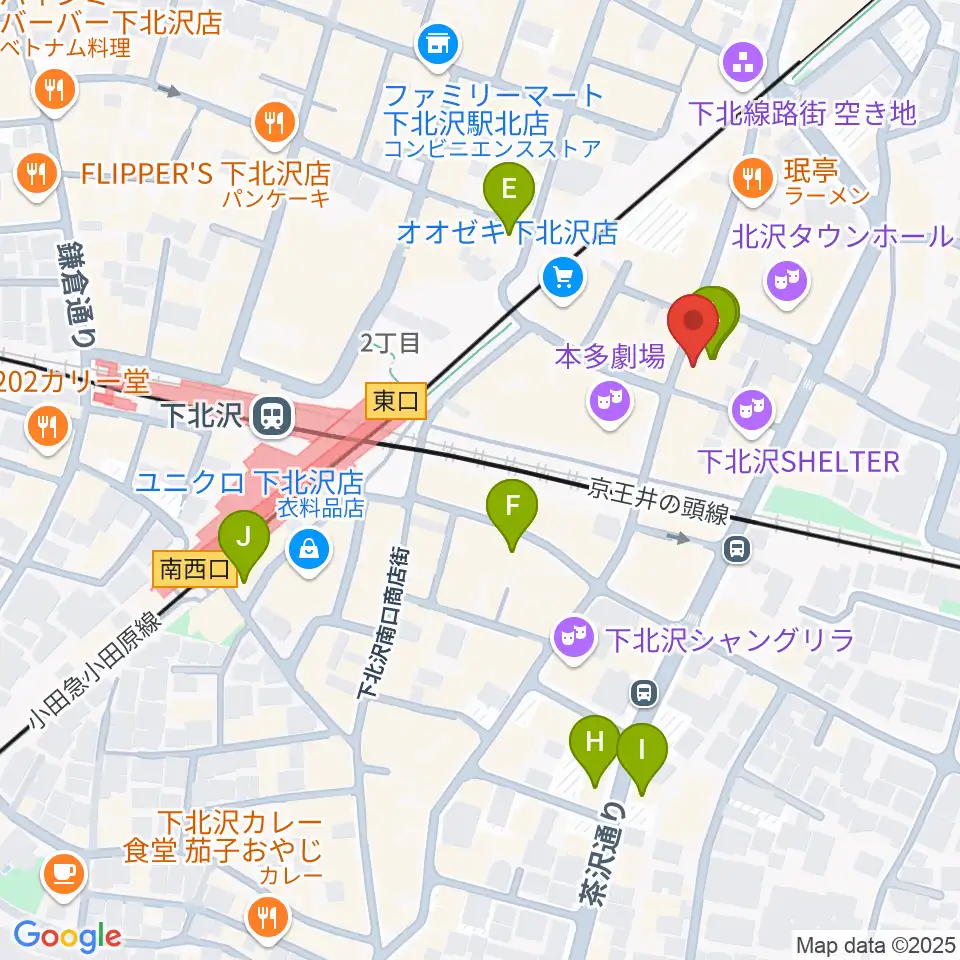 下北沢 music bar rpm周辺のホテル一覧地図