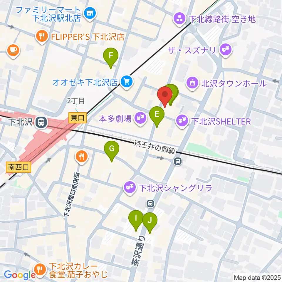 下北沢 music bar rpm周辺のホテル一覧地図