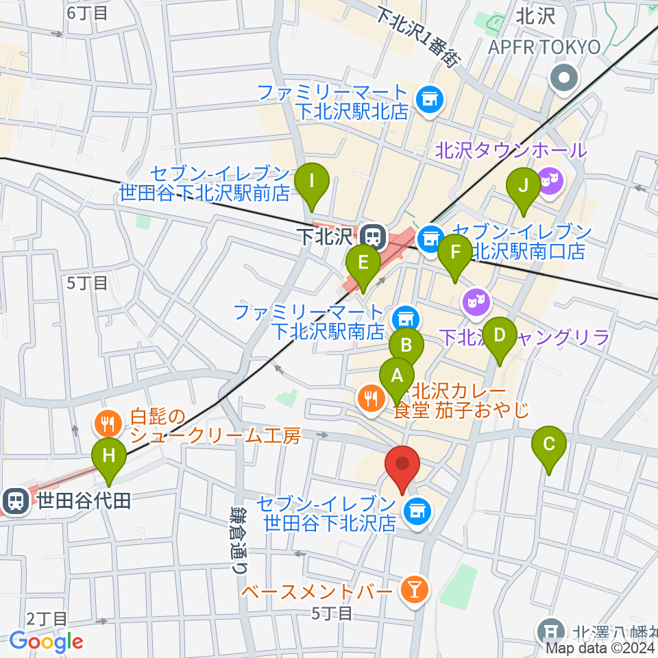 下北沢CLUB251周辺のホテル一覧地図