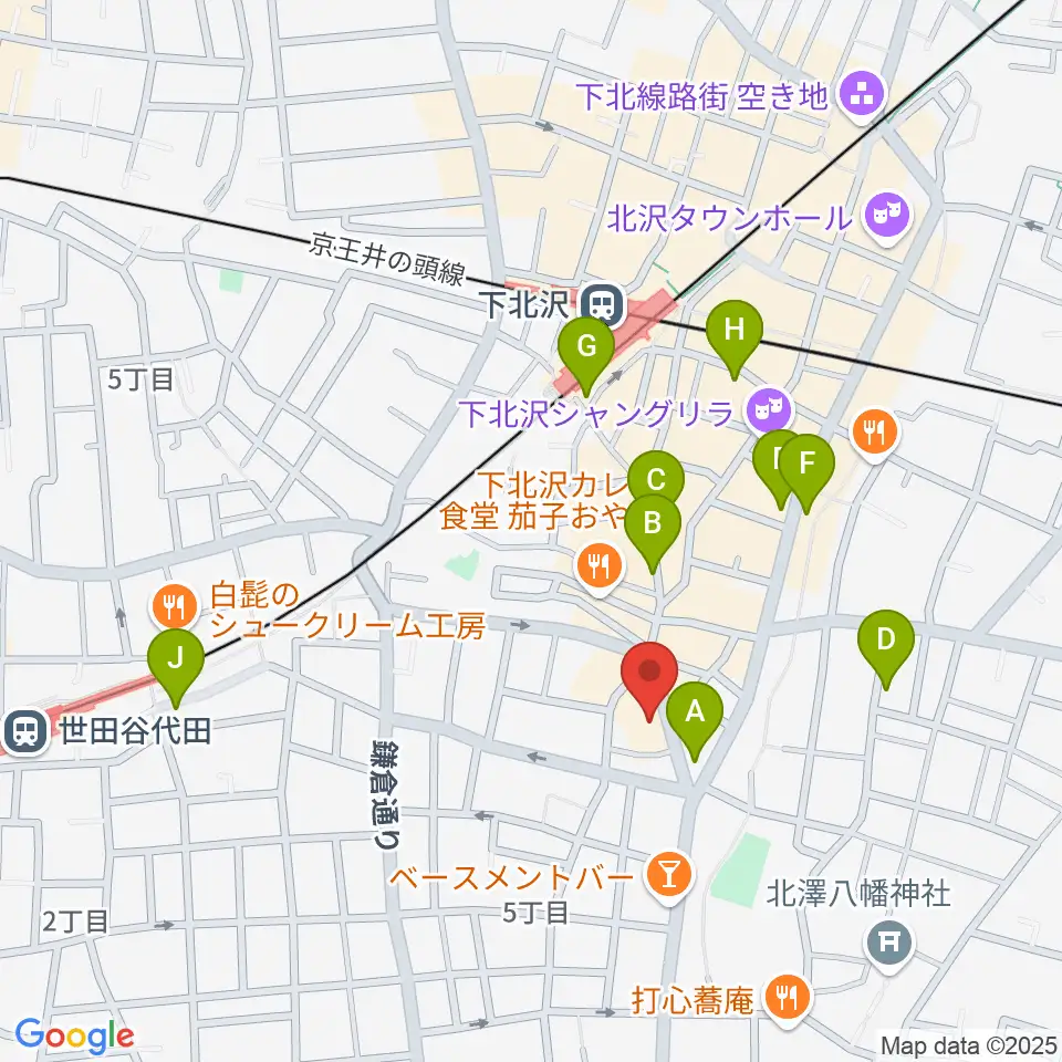 下北沢CLUB251周辺のホテル一覧地図