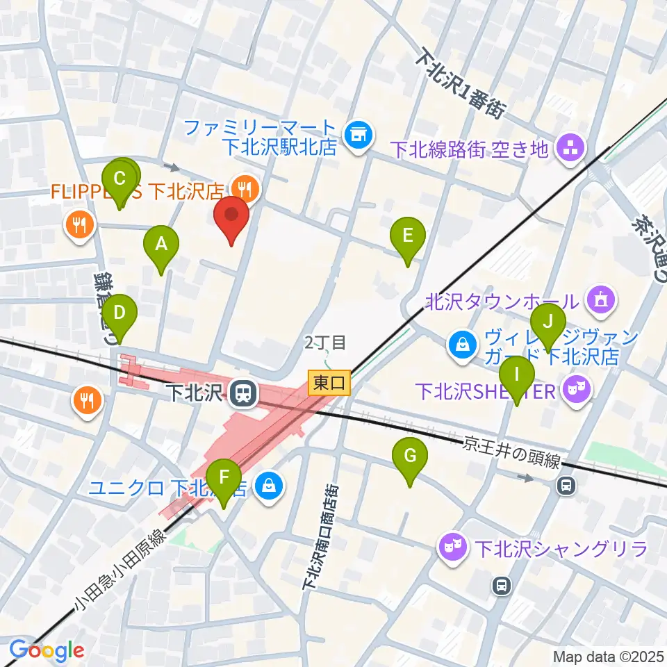 コムカフェ音倉周辺のホテル一覧地図