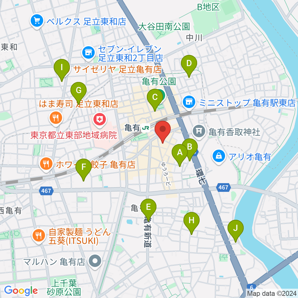 ジャズ38オルガンクラブ1968周辺のホテル一覧地図