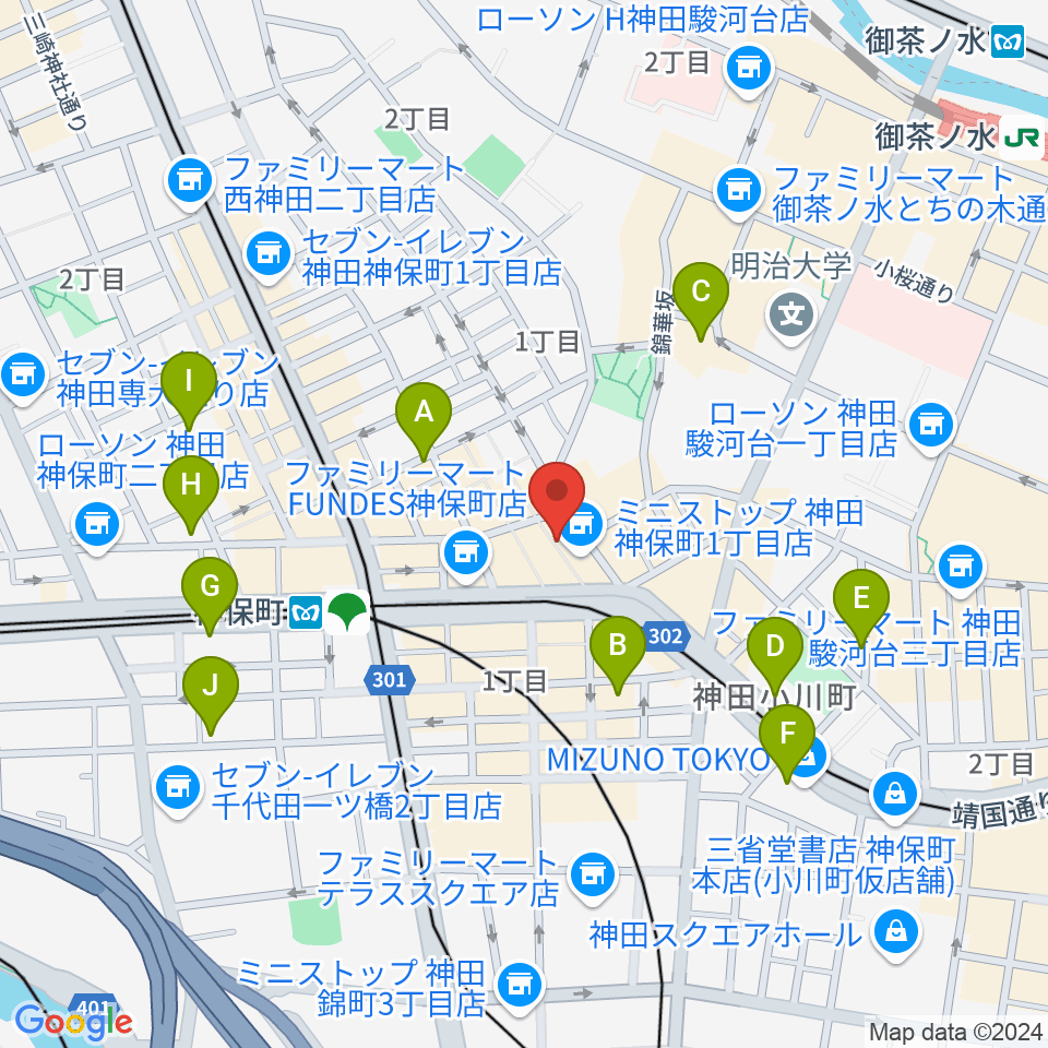 アディロンダックカフェ周辺のホテル一覧地図