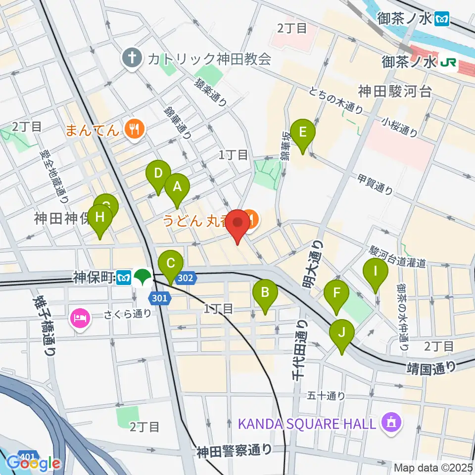 アディロンダックカフェ周辺のホテル一覧地図