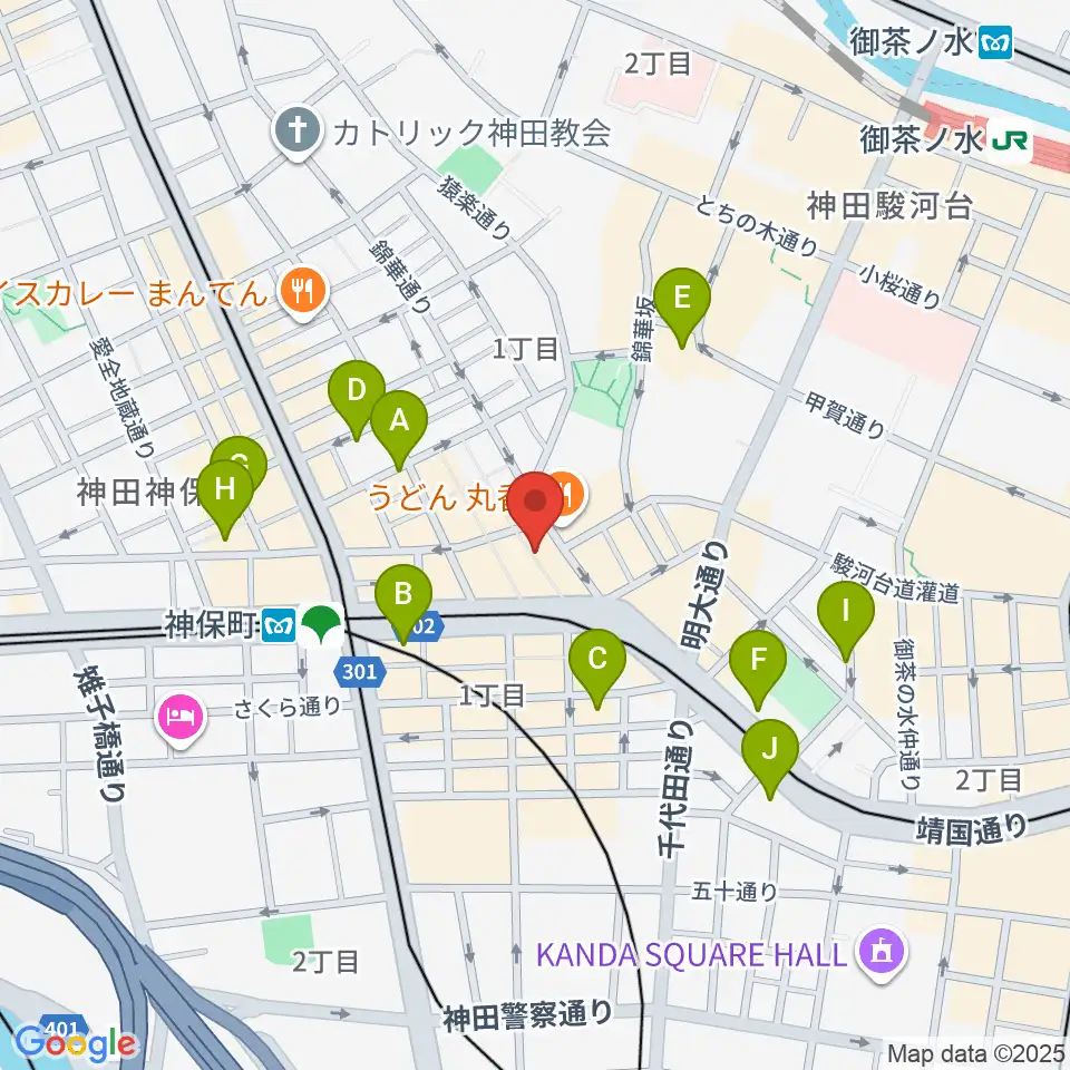 アディロンダックカフェ周辺のホテル一覧地図